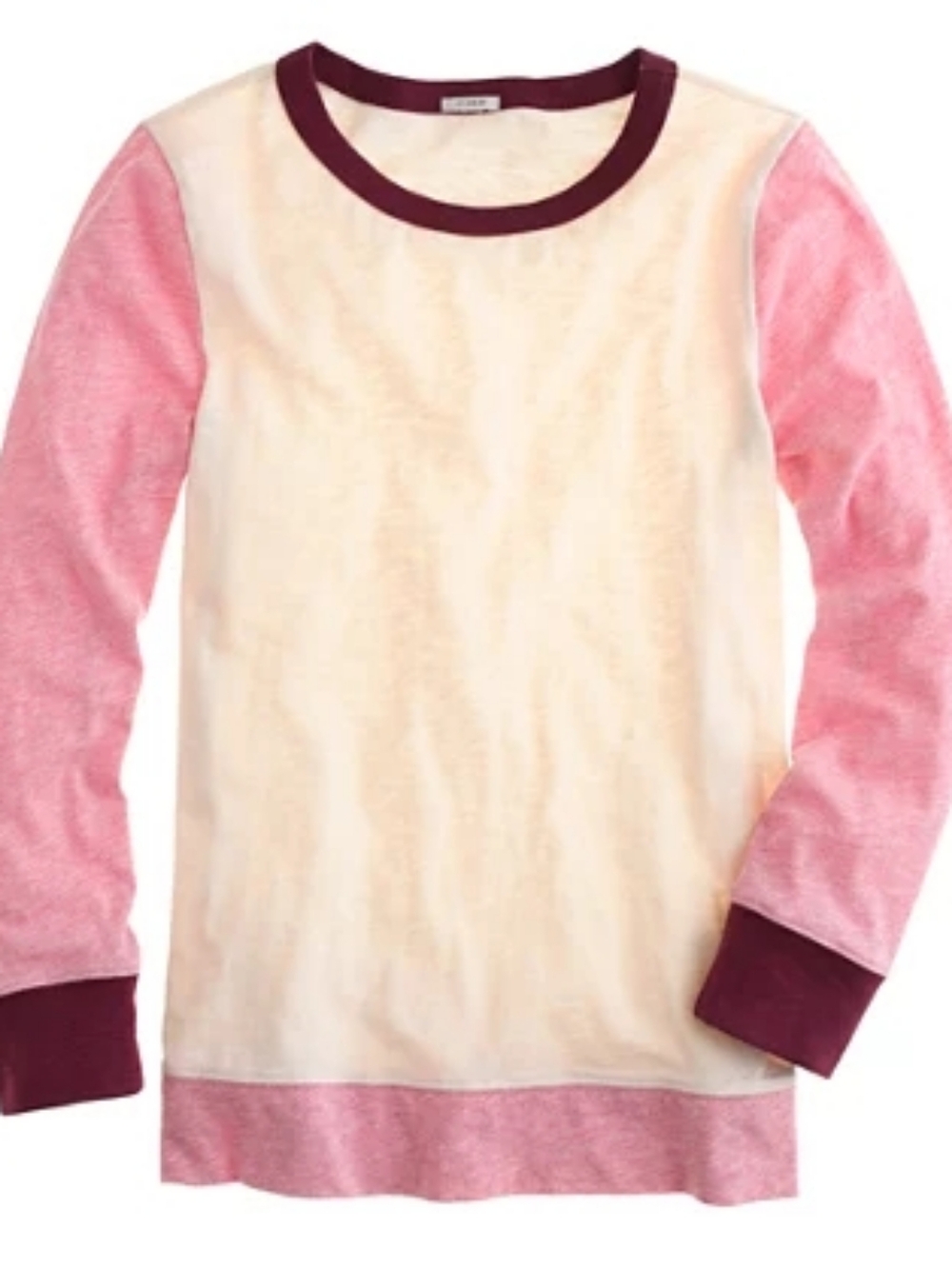 J. Crew Cotton Painter Tee In Colorblock Size Large